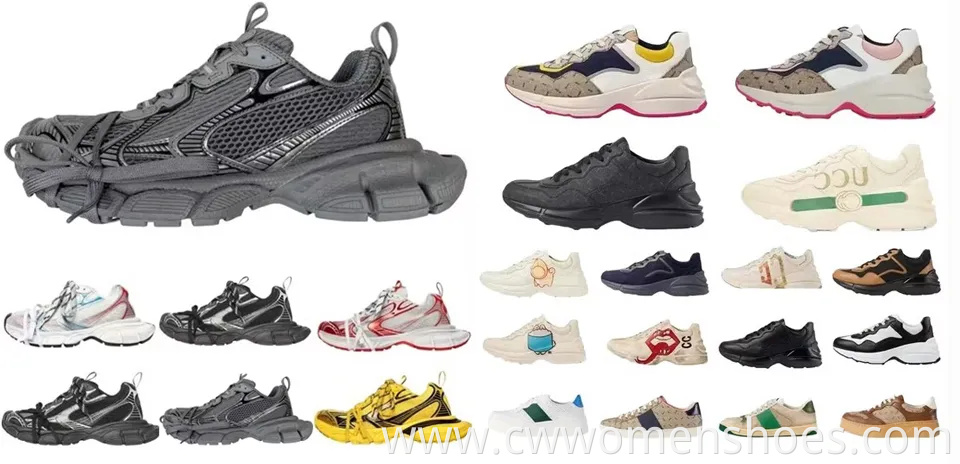 Original Brand Designer Sneakers Fashion Women Casual Shoe Sports Shoes Men Shoes Tennis Shoes Sneakers Women Triple Black White Sports Sneakers Flat Trainer